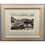 Mary Reed (British, 20th century) 'Charles Town', limited edition chromolithograph, numbered 37/250,