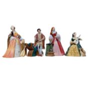 Group of Royal Doulton limited edition figures, some from the Tudor Roses collection including