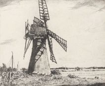 Henry James Starling RA (British,1905-1996), "Thurne Mill Norfolk", etching, limited edition (65/