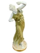 A Royal Worcester Hadley type figure of a cymbalist