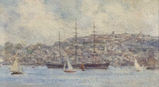 Henry Scott Tuke RA RWS (British,1858-1929), Cutty Sark, falmouth, watercolour, signed and dated