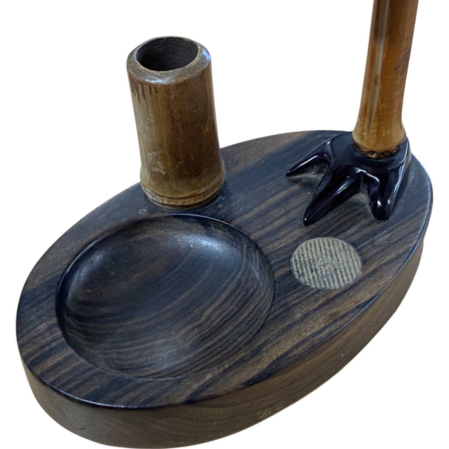 A YZ (Henry Howell & Co) nut bird vesta/pipe stand possibly for Alfred Dunhill & co, the standing - Image 3 of 3