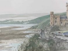 Stanley Orchant (British,1920-2005), "Culzean Castle", Scotland, watercolour, signed, dated on verso