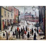 After Laurence Stephen Lowry RA RBA (1887-1976), offset lithograph, 24x18ins, framed by The Fraser