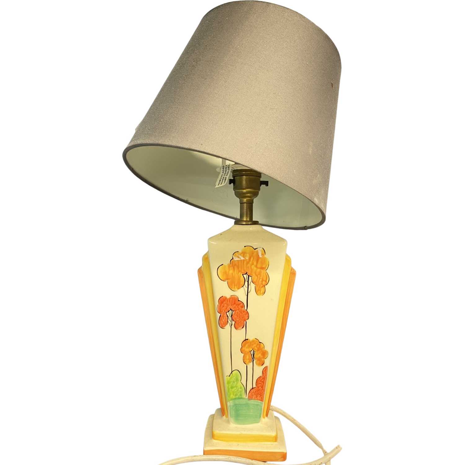 A table lamp with a Clarice Cliff type design - Image 2 of 3