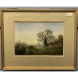 Ken J. Walton (British, 20th/21st century), "Autumn Sun", watercolour, signed, 9x13.5ins, framed and