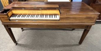 John Broadwood & Sons Makers, Great Putney Street, London, a 19th Century spinet or square piano set