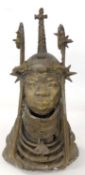 A tribal African figure in Benin style, 50cm high