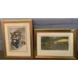 Stephen Gayford (British, b.1954) 'Morning Patrol' 8x14.5ins and 'Indian Tiger' 9x12.5ins, limited
