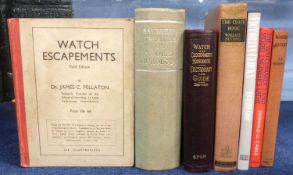 Quantity of books mainly on clock and watch making