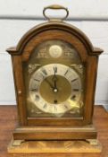 20th Century Elliott mantel clock with brass movement playing Westminster & Whittington chimes