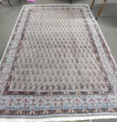 A large modern Kashan Botteh carpet 3.7m x 2.6m