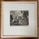 Leonard Russell Squirrell RWS RI RE (British,1893-1979), 'Castle Acre Priory, Norfolk', monochrome