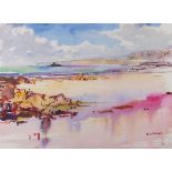 Eric Lionel Walker (b.1941), Jersey coastal scene, watercolour, signed. Provenance: Selective Eye