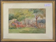 British School, circa 20th century, 'Rotten Row, Hyde Park, London', unsigned, 7x10ins, framed and
