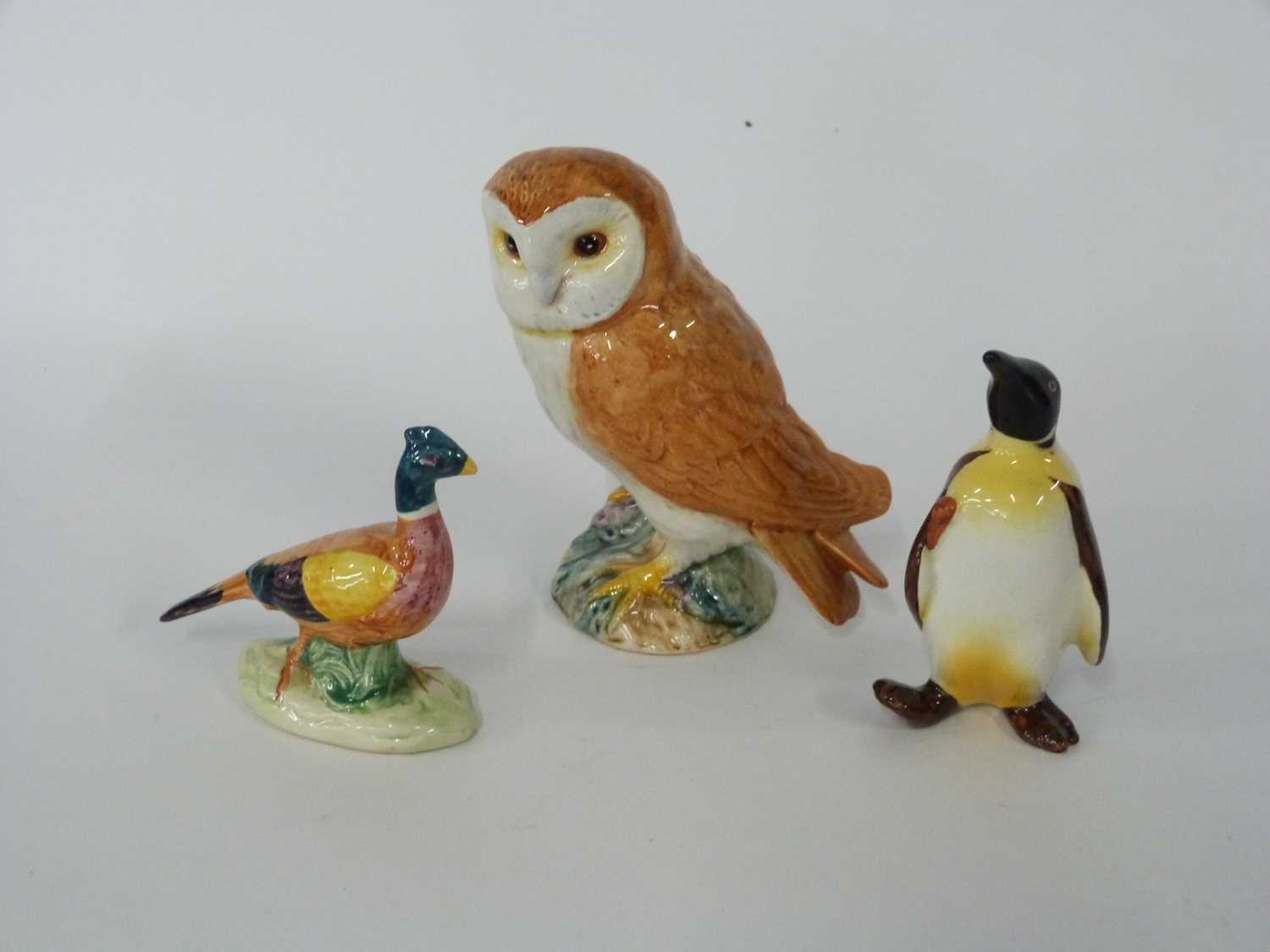 A quantity of Goebel Hummel type figures (9), together with further ceramic bird models, a Beswick - Image 9 of 9