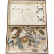 Box containing shell/bomb fragments from the blitz