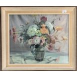 Adam H. Grassie (Scottish, 20th century), 'Autumn Bunch', oil on board, signed, 45x53cm, framed