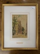 William Matthison (British, b.1853), 'Jesus College, Oxford', watercolour, signed, 5.5x9ins,