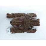 Carved Indonesian or Balinese style mask