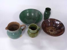 Collection of Studio Pottery including a Campden Pottery bowl, further Chipping Campden Studio
