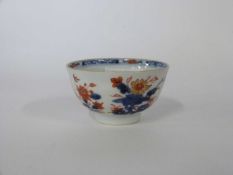 18th Century Chinese porcelain tea bowl decorated in Imari styleGood condition