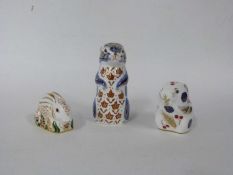 Royal Crown Derby - rabbit, poppy mouse and chipmunk (3)