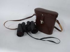 Pair of Carl Zeiss binoculars in original leather case