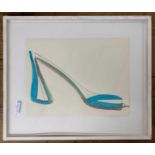 British, mid-late 20th century, Shoe study, watercolours on paper, 11.5x15ins, framed and glazed (