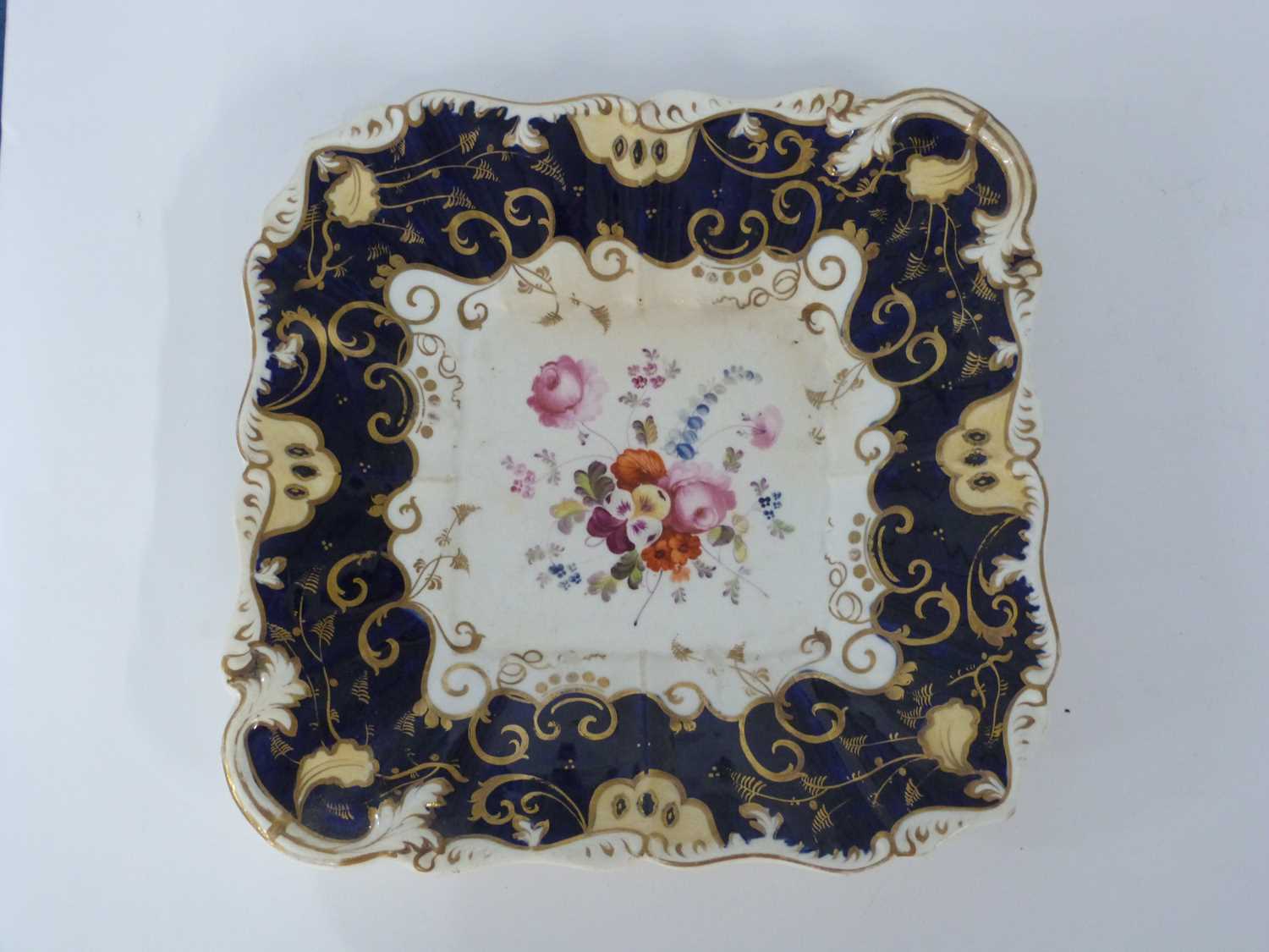 Quantity off 19th Century English ceramics including five cups and saucers with painted floral - Image 2 of 4