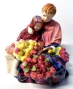 A large Royal Doulton figure of The Flower Sellers Children