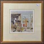 Geoffrey Wolsey Birks (British,1929-1993), 'The Cobblers Shop', limited edition lithograph, signed