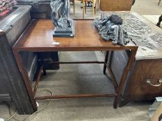 20th Century mahogany veneered rectangular side table, 68cm wide