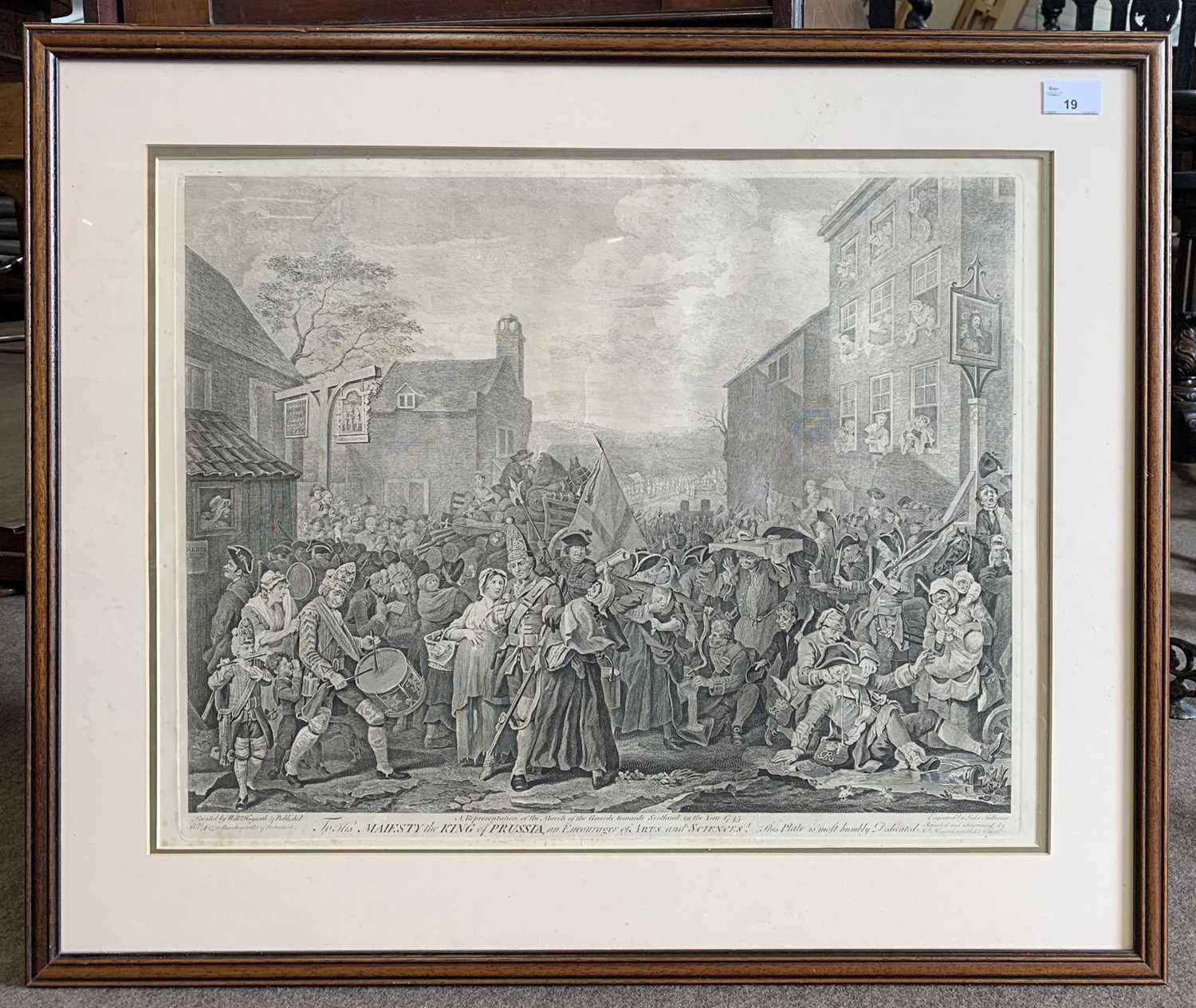 Luke Sullivan RA (1705-1771) After William Hogarth, 'A Representation of the March of the Guards