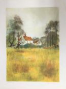 Jeremy King (British,b1933), lithograph in colours, artists proof, signed, 52x69cm, unframed