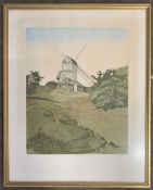 Aisla Kennedy (British), 'Drinkstone Mill', limited edtion aquatint, numbered 20/160 and signed in