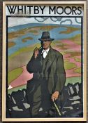 Steven Spurrier RA (British, 1878-1961), "Whitiby Moors", chromolithograph, framed, 62x89cm, acrylic