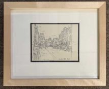 Leonard Russell Squirell RWS RI RE (British,1893 -1979), 'Lansdown Road, Bath', pencil on paper,