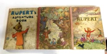 Three vintage Rupert annuals