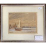 Arthur Moorwood White (St.Ives School 1865-1953), St Ives harbour, watercolour, signed, 22x29cm,