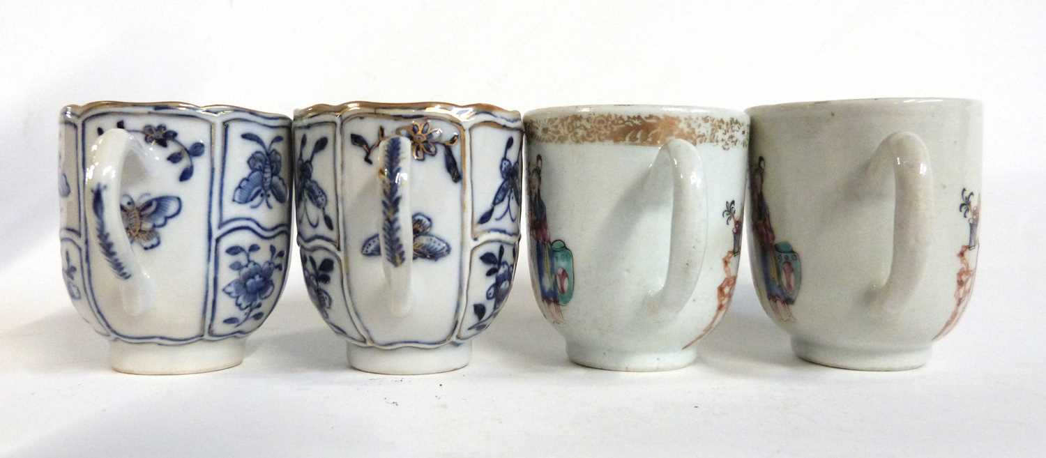 Group of Chinese porcelain tea wares including a late 18th Century Chinese porcelain Famille Rose - Image 5 of 13