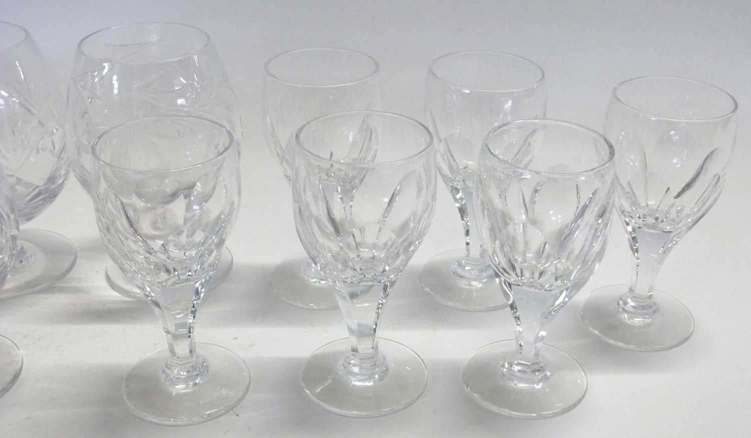 Group of Royal Brierly glass wares including six brandy glasses and six sherry glasses - Image 3 of 5