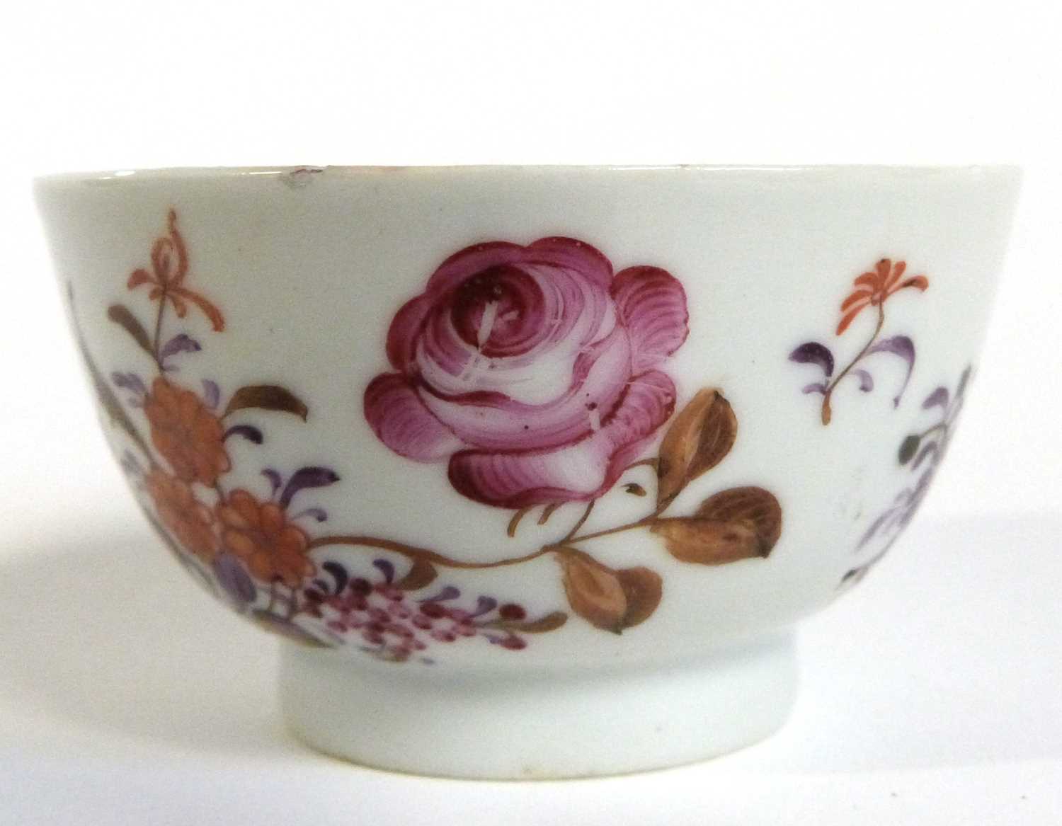 Group of Chinese porcelain tea wares including a late 18th Century Chinese porcelain Famille Rose - Image 9 of 13