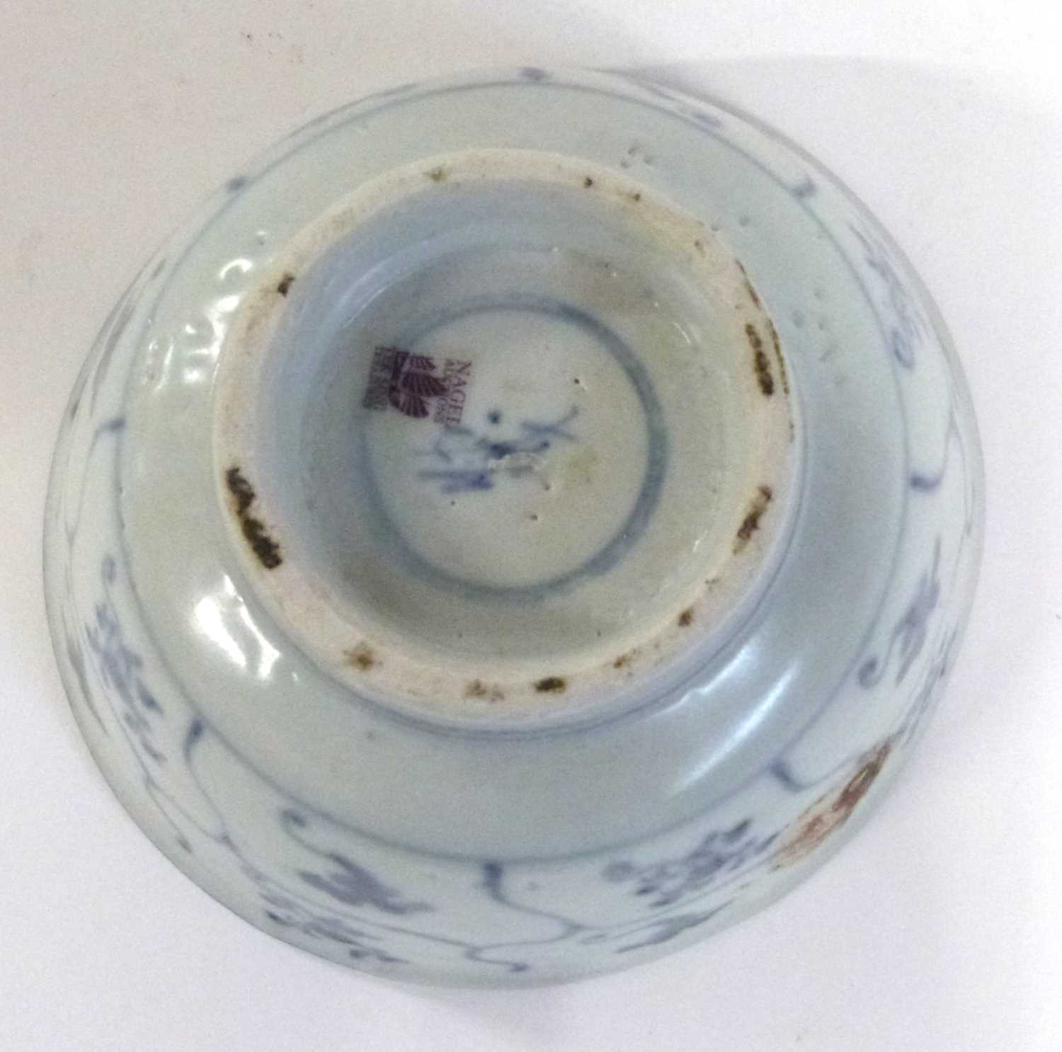 A Chinese porcelain bowl from the Tek Sing sale by Nagel Auctions, with blue and white design, - Image 6 of 8