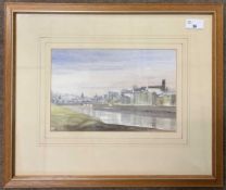 David Walsby (British, contemporary), "The Quay, Lancaster", watercolour, signed, 7x10.5ins,
