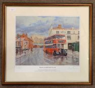 David Rowlands (British, 20th century), 'Bristol at The Hotel, Norwich', limited edition lithograph,