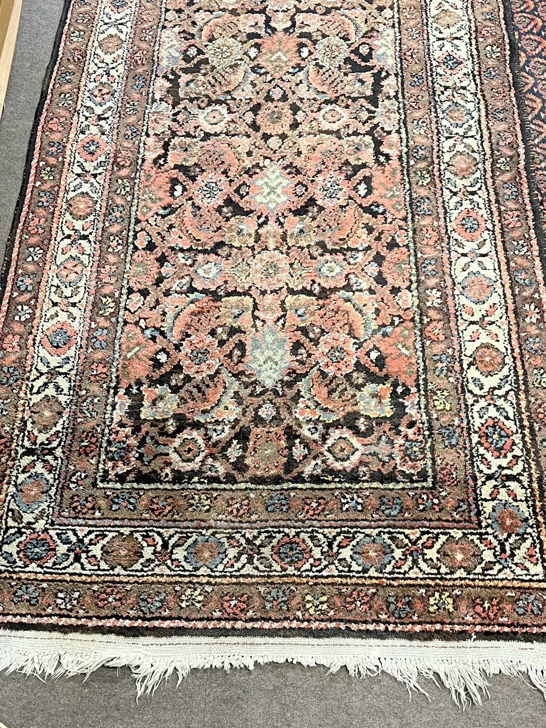 Persian runner carpet with floral pattern 395cm x 98 cm
