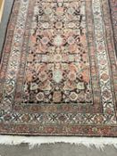 Persian runner carpet with floral pattern 395cm x 98 cm
