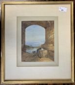 Arthur Glennie OWS (1803-1890), "Composition drawn near Rome", watercolour, signed and dated 'A