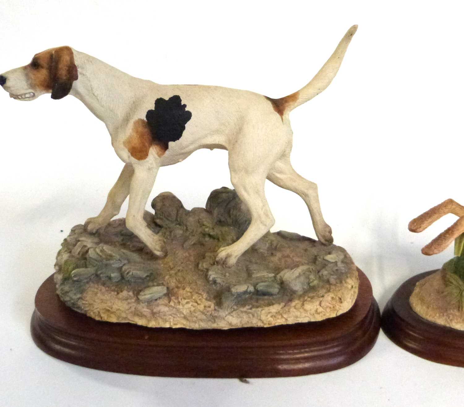 A Border Fine Arts model of running hares together with a Border Fine Arts foxhound, both figures - Image 3 of 5